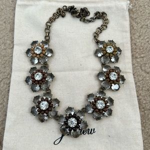 Vintage JCREW flower brass necklace